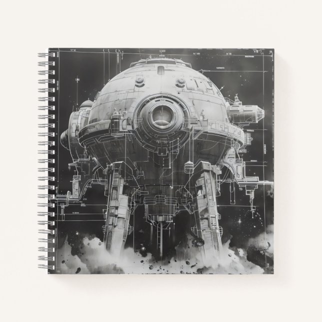 Carnet Schéma directeur monochromatique de la science-fic (Devant)