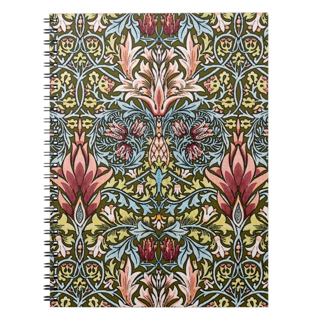 Carnet Schéma floral William Morris Snakeshead (Devant)
