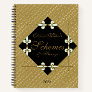 Carnet Schémas & Musings Art Déco Vintages personnalis