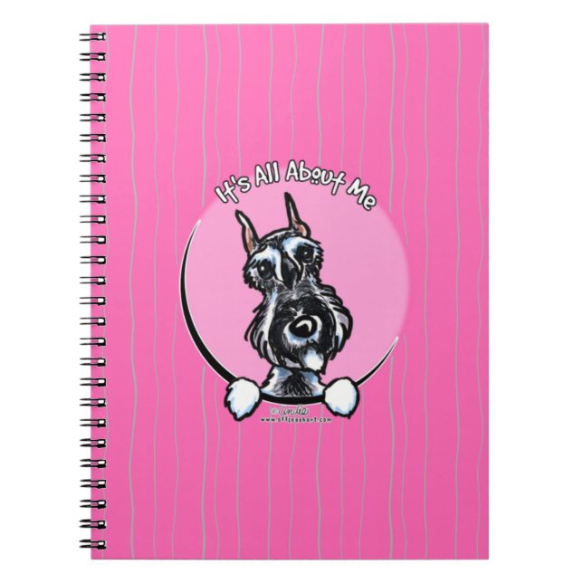 Carnet Schnauzer de poivre de sel IAAM (Devant)