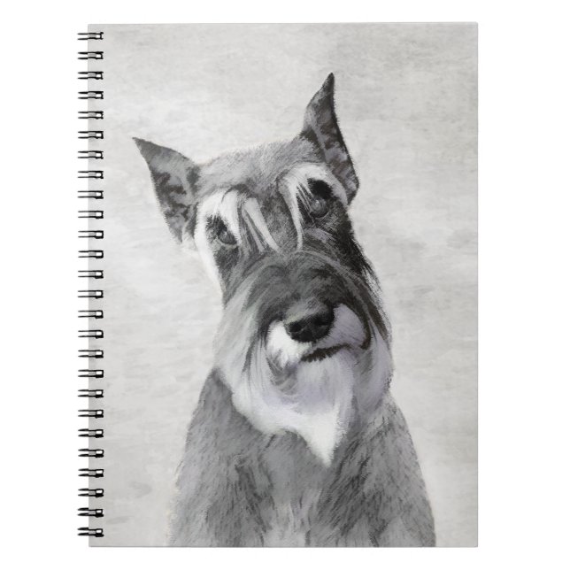 Carnet Schnauzer (Giant) Peinture - Chien Art (Devant)
