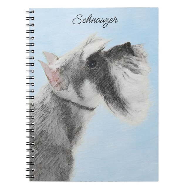 Carnet Schnauzer (Giant, Standard) Peinture - Chien Art (Devant)