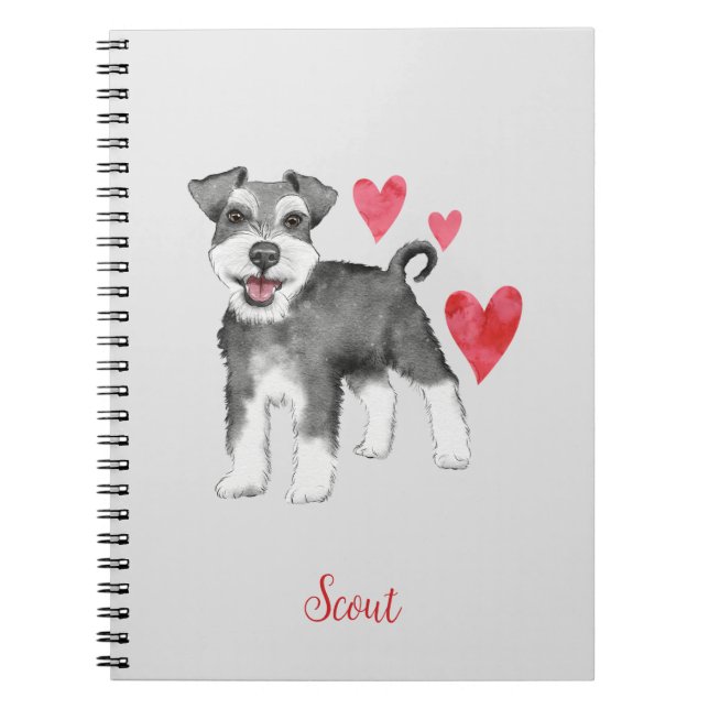 Carnet Schnauzer miniature Schnauzer (Devant)