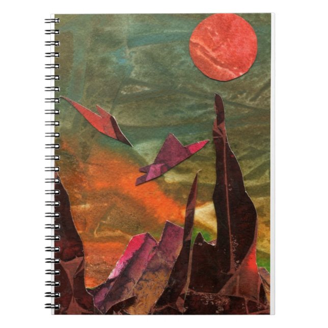 Carnet Sci-Fi "Oiseaux de feu" formes de vie alien en vol (Devant)