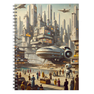 Carnet Sci-Fi Rétro-Futuriste Dynamique