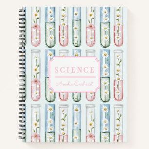 Carnet Science des tubes à essai floraux 