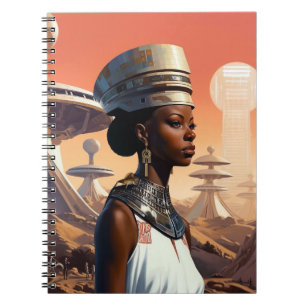 Carnet Science-fiction futuriste de la reine afrofuturist