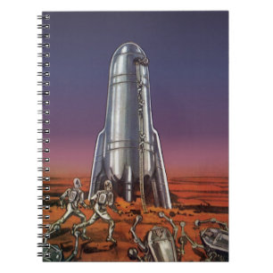 Carnet Science-fiction vintage, astronautes extraterrestr