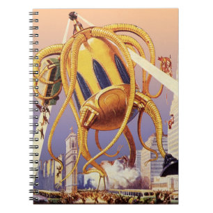 Carnet Science-fiction vintage Invasion de guerre Alien O