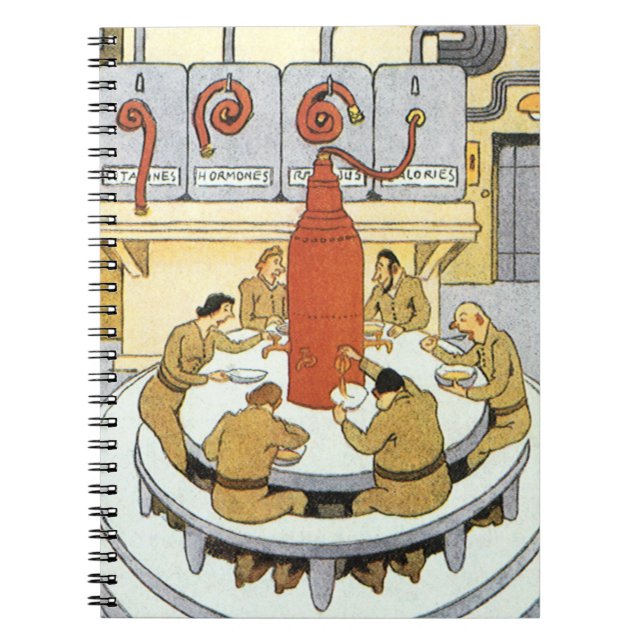 Carnet Science-fiction vintage, les scientifiques de labo (Devant)