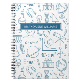 Carnet Science / Scientist - Your Name /Monogram Notebook