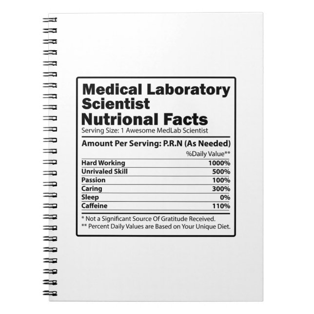 Carnet Scientifiques du laboratoire Médicale | Cadeau de  (Devant)
