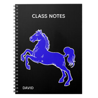 Carnet scolaire personnalisé Blue Horse