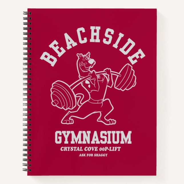 Carnet Scooby-Doo "Beachside Gymnasium" Weightlifting (Devant)