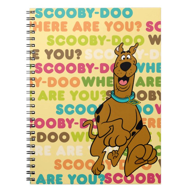 Carnet Scooby-Doo Coureur "Où Es-Tu ?" (Devant)