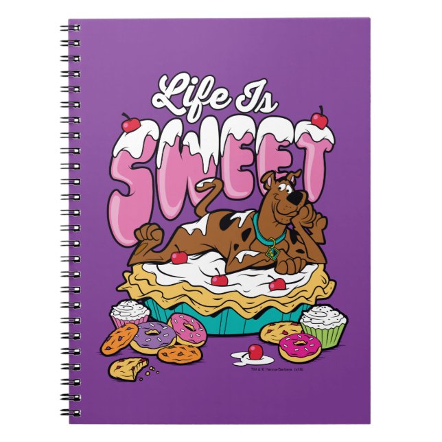 Carnet Scooby-Doo "La vie est douce" (Devant)
