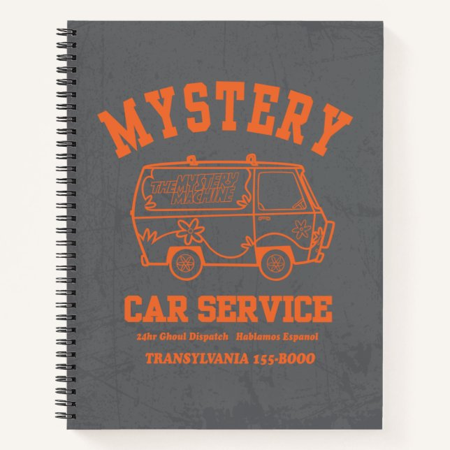 Carnet Scooby-Doo "Mystery Car Service" Graphique (Devant)
