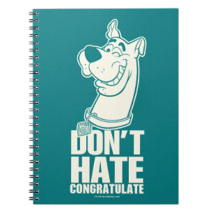 Carnet Scooby-Doo "Ne pas haïr, Féliciter" Graphique