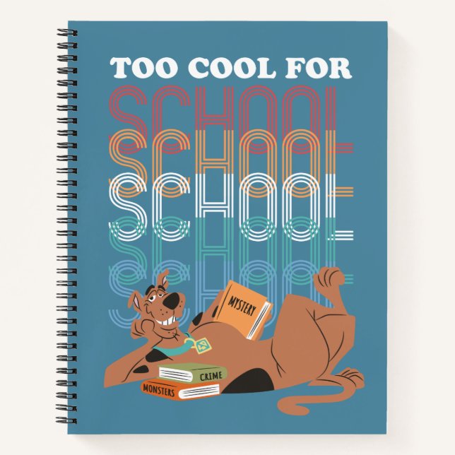 Carnet Scooby Doo Trop Cool Pour L'École (Devant)
