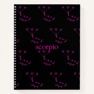 Carnet Scorpio Constellation Couverture rigide Spirale
