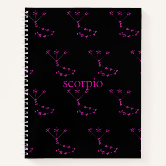 Carnet Scorpio Constellation Couverture rigide Spirale (Devant)