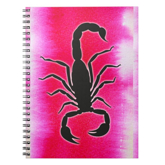 Carnet scorpio rose (Devant)