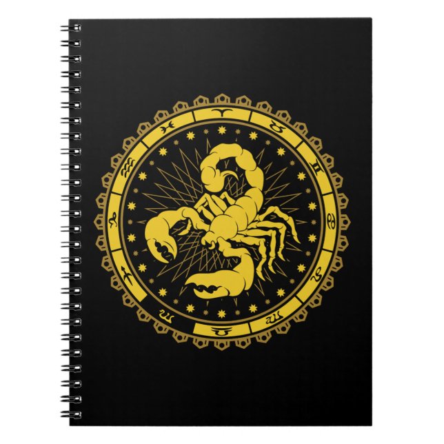 Carnet Scorpio - Signe Zodiaque - Symbole - Horoscope (Devant)