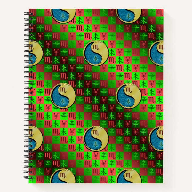 Carnet Scorpion & Chèvre Métal (Devant)