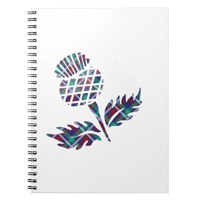 Carnet Scotland Cadeaux Scottish Thistle Tartan Plaid Cad (Devant)