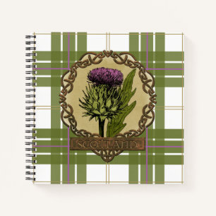 Carnet Scotland Scottish Thistle Celtic Knots