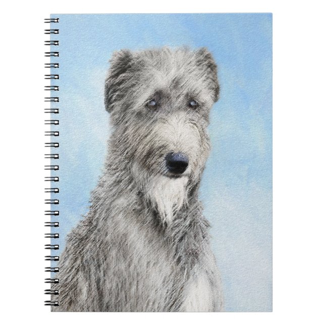 Carnet Scottish Deerhound Peinture - Cute Original Chien  (Devant)