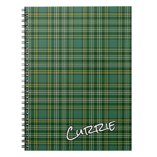 Carnet Scottish Honor Clan Currie Tartan (Devant)
