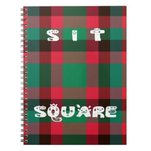 Carnet Scottish Royal À damiers Tartan Plaid avec texte