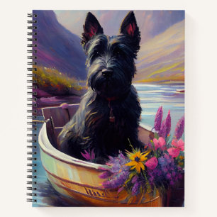Carnet Scottish Terrier sur une pagaie : une aventure Pit