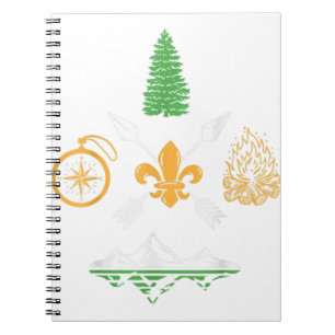 Carnet Scout Campfire Camp Compass Randonnée Aventure Nat