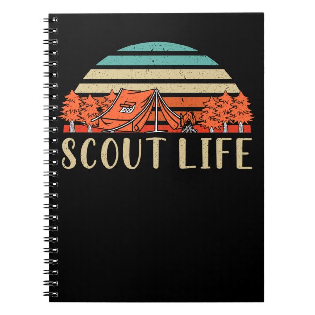 Carnet Scout Life Campfire Aventure Nature Lover Camper (Devant)