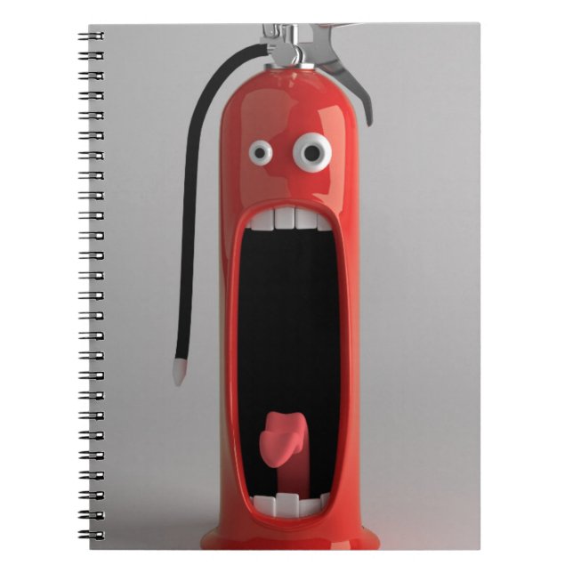 Carnet Screaming Fire Extinguisher Notebook (Devant)