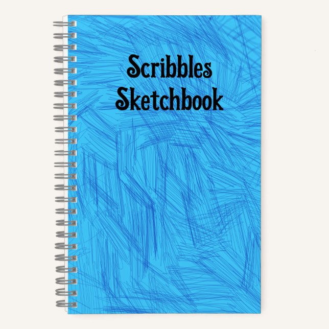 Carnet Scribbles Sketchbook Bleu clair (Recto)