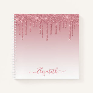 Carnet Script élégant moderne Parties scintillant rose po