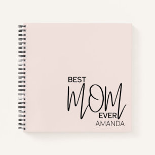Carnet Script manuscrit minimaliste meilleure maman jamai