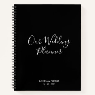 Carnet Script minimaliste moderne Wedding planner musulma