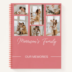 Carnet Script moderne tendance Nom de famille et collecti