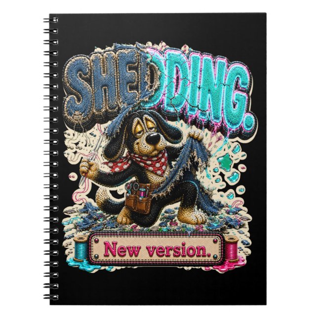 Carnet Se débarrasser de la version drôle en spirale (Devant)