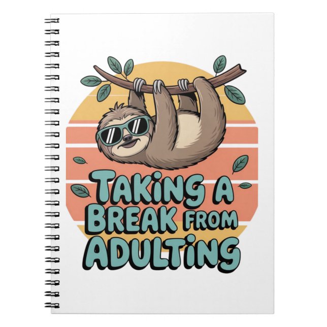 Carnet "Se reposer de l'âge adulte (Devant)