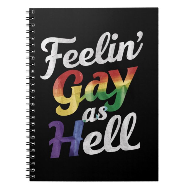 Carnet Se sentir gai comme l'enfer Fierté LGBT  (Devant)