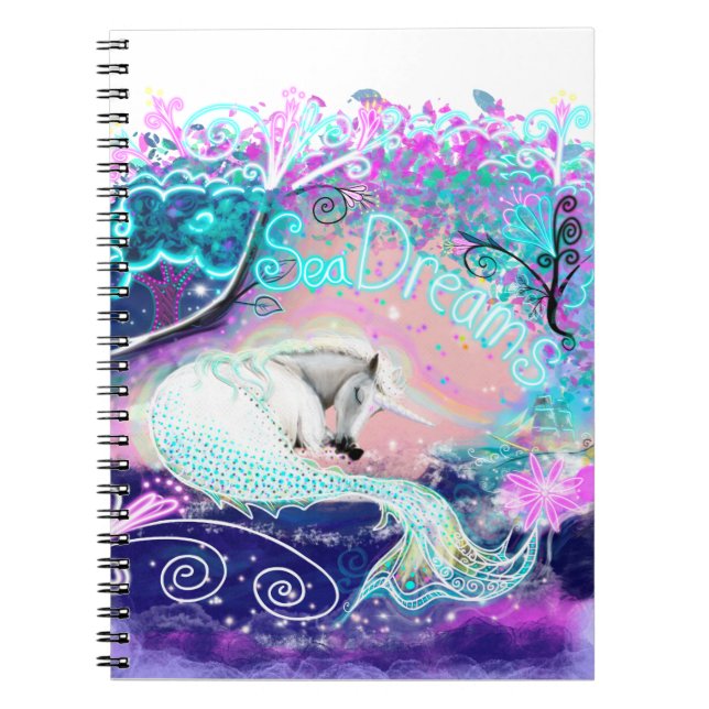 Carnet Sea Dreams Unicorn Art (Devant)