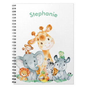 Carnet Sea Green Watercolor Cute
