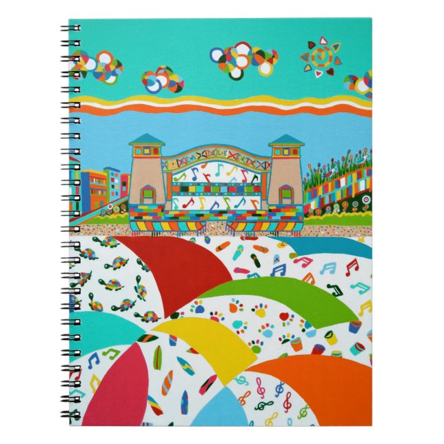 Carnet Sea Isle Band Shell Spiral Notebook (Devant)