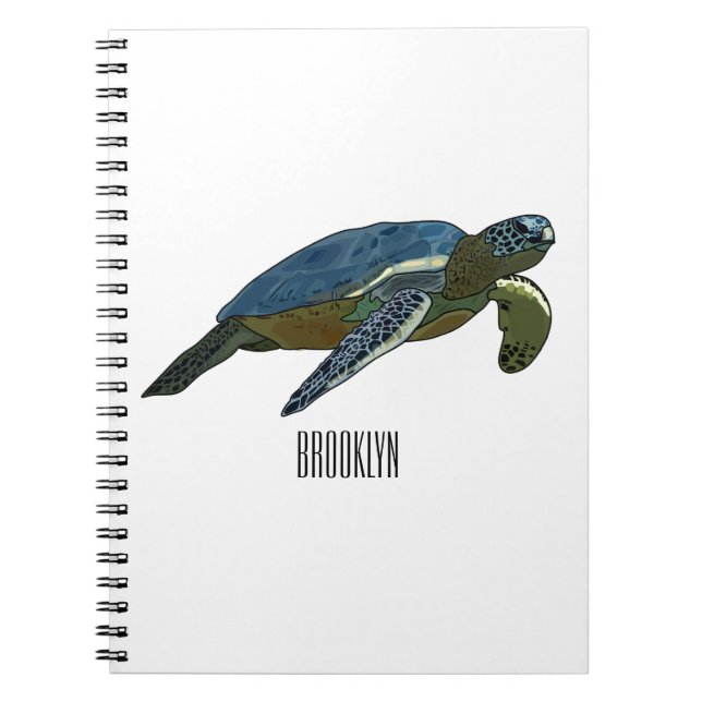 Carnet Sea turtle cartoon (Devant)