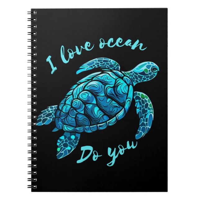 Carnet Sea Turtle love Ocean (Devant)